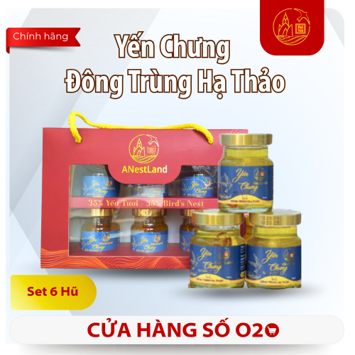 Set Yến Chưng Đông Trùng Hạ Thảo 6 Hũ